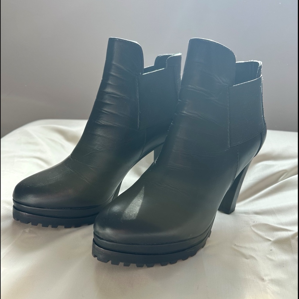 AllSaints Sarris Black Leather Boots